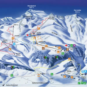 Ferienwohnung Elsasser, Disentiserhof, Disentis, Bergbahnen Disentis Panorama Winter
